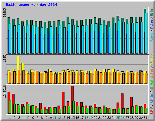 Daily usage for May 2024